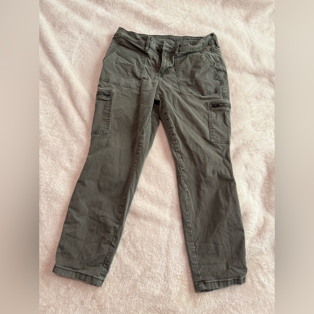 a.n.a Men's Cargo Pants - Olive Green